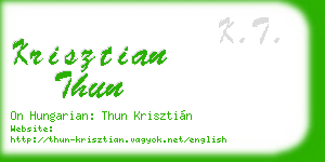 krisztian thun business card